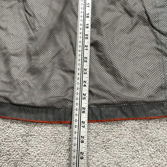 Columbia Omni Shield Windbreaker Jacket Youth 18/20 Orange Gray Hoodie Full Zip